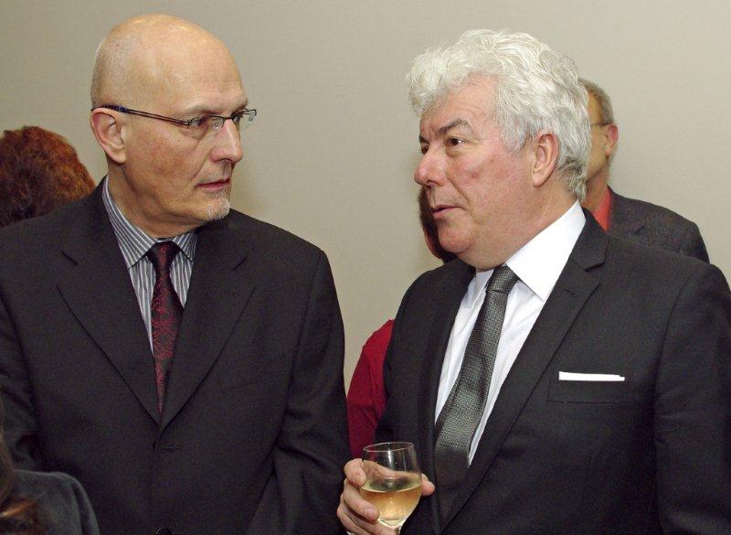 Peter Finch and Ken Follett