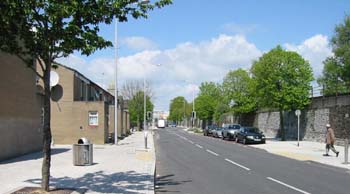 looking north
